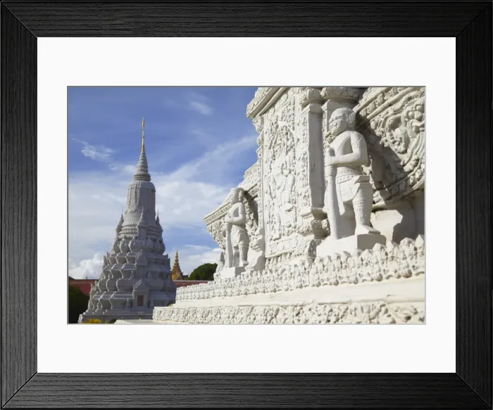 Framed Print : Stupas at Silver Pagoda in Royal Palace, Phnom Penh, Cambodia, Indochina, Southeast Asia, Asia Framed Print : Stupas at Silver Pagoda in Royal Palace, Phnom Penh, Cambodia, Indochina, Southeast Asia, Asia