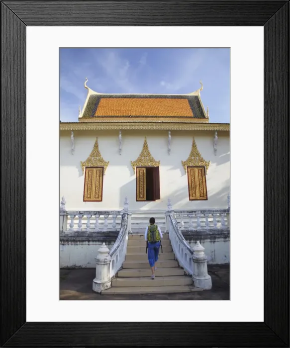 Framed Print : Woman at Silver Pagoda in Royal Palace, Phnom Penh, Cambodia, Indochina, Southeast Asia, Asia Framed Print : Woman at Silver Pagoda in Royal Palace, Phnom Penh, Cambodia, Indochina, Southeast Asia, Asia
