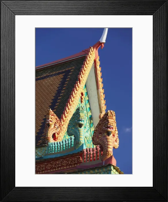 Framed Print : Details of roof of Wat Han Chey, Kampong Cham, Cambodia, Indochina, Southeast Asia, Asia Framed Print : Details of roof of Wat Han Chey, Kampong Cham, Cambodia, Indochina, Southeast Asia, Asia