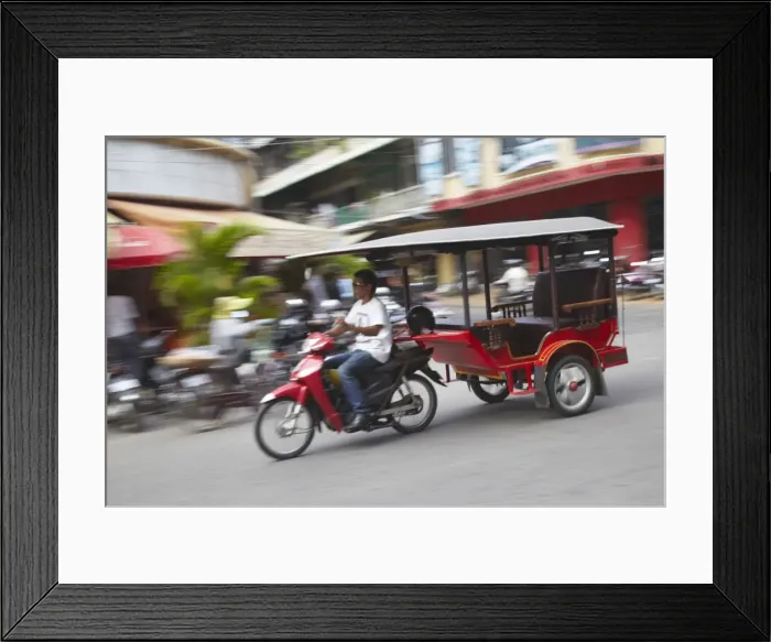 Framed Print : Tuk-tuk driver, Phnom Penh, Cambodia, Indochina, Southeast Asia, Asia Framed Print : Tuk-tuk driver, Phnom Penh, Cambodia, Indochina, Southeast Asia, Asia