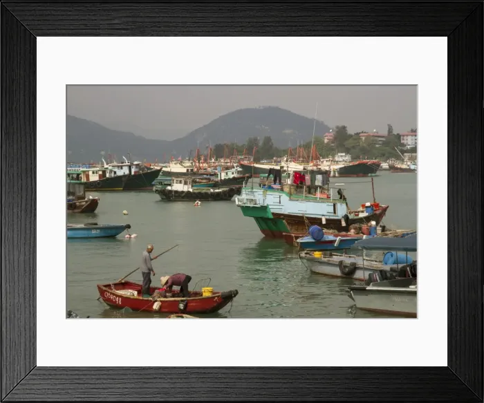 Framed Print : Harbour, Cheung Chau island, Hong Kong, China, Asia Framed Print : Harbour, Cheung Chau island, Hong Kong, China, Asia