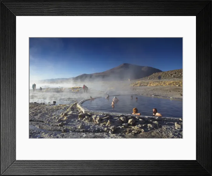 Framed Print : Tourists in hot springs of Termas de Polques on the Altiplano, Potosi Department, Bolivia, South America Framed Print : Tourists in hot springs of Termas de Polques on the Altiplano, Potosi Department, Bolivia, South America