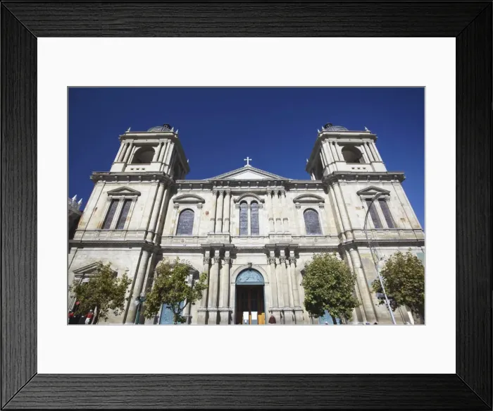 Framed Print : Cathedral in Plaza Pedro Murillo, La Paz, Bolivia, South America Framed Print : Cathedral in Plaza Pedro Murillo, La Paz, Bolivia, South America