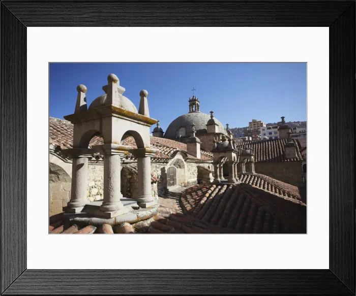 Framed Print : Rooftop of San Francisco Church, La Paz, Bolivia, South America Framed Print : Rooftop of San Francisco Church, La Paz, Bolivia, South America