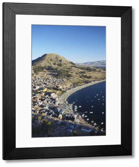 Framed Print : View of Copacabana, Lake Titicaca, Bolivia, South America Framed Print : View of Copacabana, Lake Titicaca, Bolivia, South America