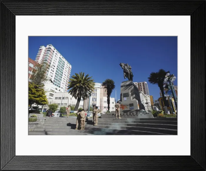 Framed Print : Statue of Antonio Jose de Sucre in Plaza del Estudiante, La Paz, Bolivia, South America Framed Print : Statue of Antonio Jose de Sucre in Plaza del Estudiante, La Paz, Bolivia, South America
