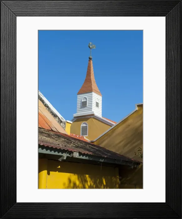 Framed Print : Dutch architecture in Kralendijk capital of Bonaire, ABC Islands, Netherlands Antilles, Caribbean, Central America Framed Print : Dutch architecture in Kralendijk capital of Bonaire, ABC Islands, Netherlands Antilles, Caribbean, Central America
