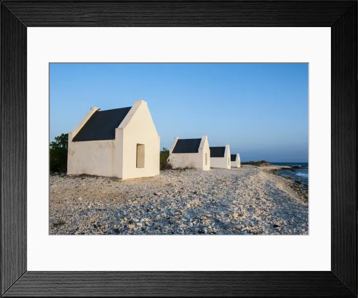 Framed Print : Slave huts in Bonaire, ABC Islands, Netherlands Antilles, Caribbean, Central America Framed Print : Slave huts in Bonaire, ABC Islands, Netherlands Antilles, Caribbean, Central America