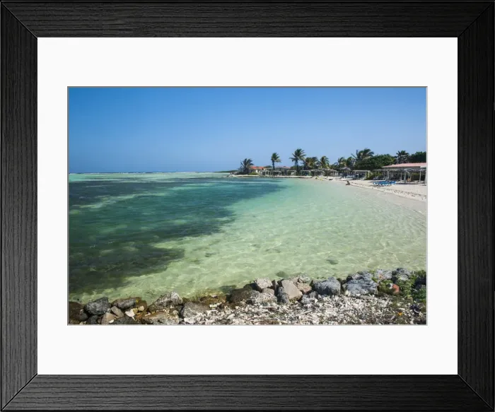 Framed Print : Turquoise water Lac Bay, Bonaire, ABC Islands, Netherlands Antilles, Caribbean, Central America Framed Print : Turquoise water Lac Bay, Bonaire, ABC Islands, Netherlands Antilles, Caribbean, Central America
