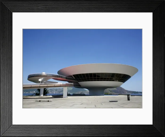 Framed Print : Museu do Arte Contemporanea (Museum of Contemporary Art), architect Oscar Niemeyer, Niteroi, Rio de Janeiro, Brazil, South America Framed Print : Museu do Arte Contemporanea (Museum of Contemporary Art), architect Oscar Niemeyer, Niteroi, Rio de Janeiro, Brazil, South America
