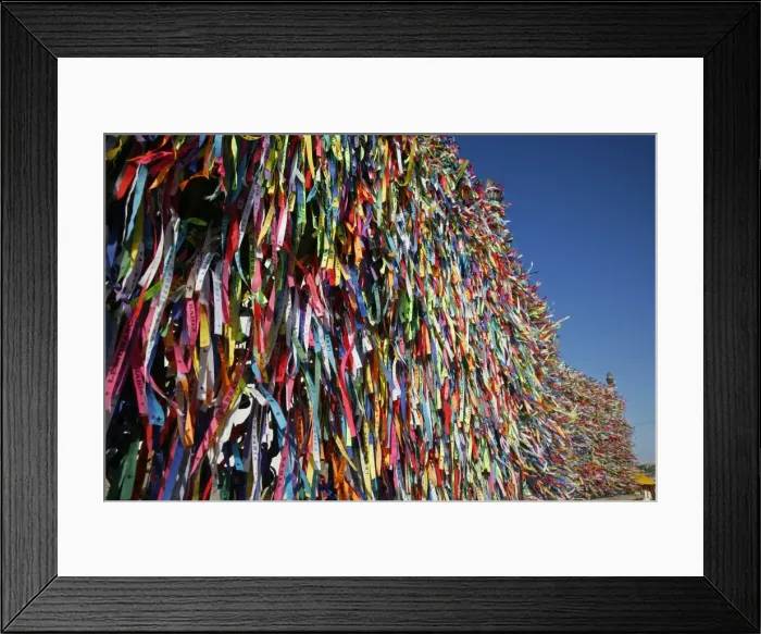 Framed Print : Lucky ribbons tied around at Igreja Nosso Senhor do Bonfim church, Salvador (Salvador de Bahia), Bahia, Brazil, South America Framed Print : Lucky ribbons tied around at Igreja Nosso Senhor do Bonfim church, Salvador (Salvador de Bahia), Bahia, Brazil, South America