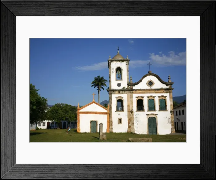 Framed Print : View over Santa Rita church, Parati, Rio de Janeiro State, Brazil, South America Framed Print : View over Santa Rita church, Parati, Rio de Janeiro State, Brazil, South America