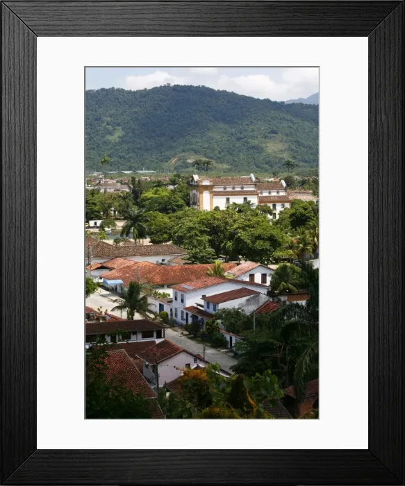 Framed Print : View over Parati seen from the fort, Rio de Janeiro State, Brazil, South America Framed Print : View over Parati seen from the fort, Rio de Janeiro State, Brazil, South America