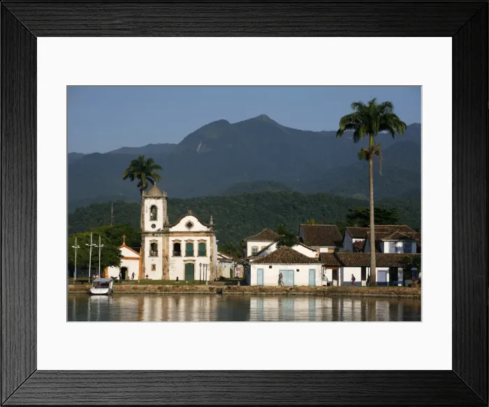 Framed Print : View over Santa Rita church, Parati, Rio de Janeiro State, Brazil, South America Framed Print : View over Santa Rita church, Parati, Rio de Janeiro State, Brazil, South America