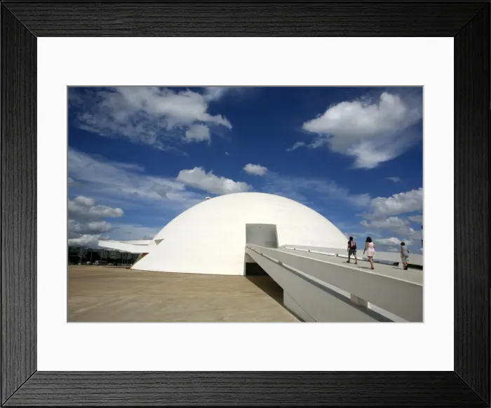 Framed Print : Museo Nacional (National Museum) designed by Oscar Niemeyer, Brasilia, UNESCO World Heritage Site, Brazil, South America Framed Print : Museo Nacional (National Museum) designed by Oscar Niemeyer, Brasilia, UNESCO World Heritage Site, Brazil, South America