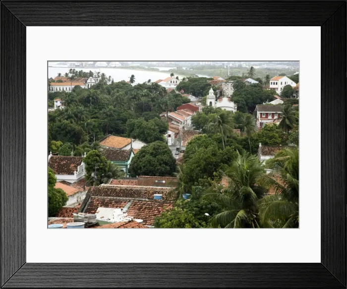 Framed Print : View over the old town of Olinda from Praca do Se, UNESCO World Heritage Site, Olinda, Pernambuco, Brazil, South America Framed Print : View over the old town of Olinda from Praca do Se, UNESCO World Heritage Site, Olinda, Pernambuco, Brazil, South America