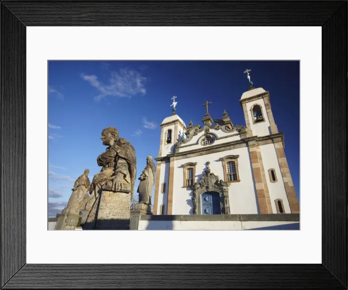 Framed Print : Sanctuary of Bom Jesus de Matosinhos and The Prophets sculptures by Aleijadinho, UNESCO World Heritage Site, Congonhas, Minas Gerais, Brazil, South America Framed Print : Sanctuary of Bom Jesus de Matosinhos and The Prophets sculptures by Aleijadinho, UNESCO World Heritage Site, Congonhas, Minas Gerais, Brazil, South America