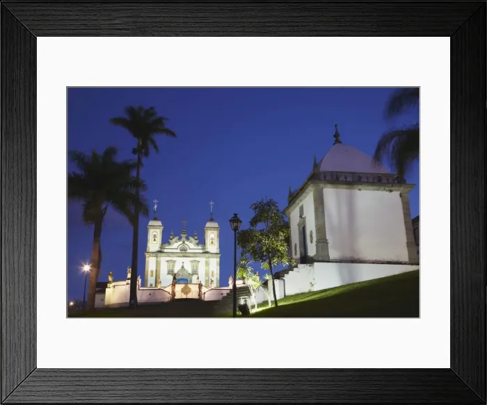 Framed Print : Sanctuary of Bom Jesus de Matosinhos and chapel, UNESCO World Heritage Site, Congonhas, Minas Gerais, Brazil, South America Framed Print : Sanctuary of Bom Jesus de Matosinhos and chapel, UNESCO World Heritage Site, Congonhas, Minas Gerais, Brazil, South America