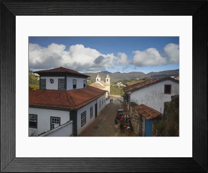 Framed Print : View of rooftops and Our Lady of Merces de Baixo Church, Ouro Preto, UNESCO World Heritage Site, Minas Gerais, Brazil, South America Framed Print : View of rooftops and Our Lady of Merces de Baixo Church, Ouro Preto, UNESCO World Heritage Site, Minas Gerais, Brazil, South America