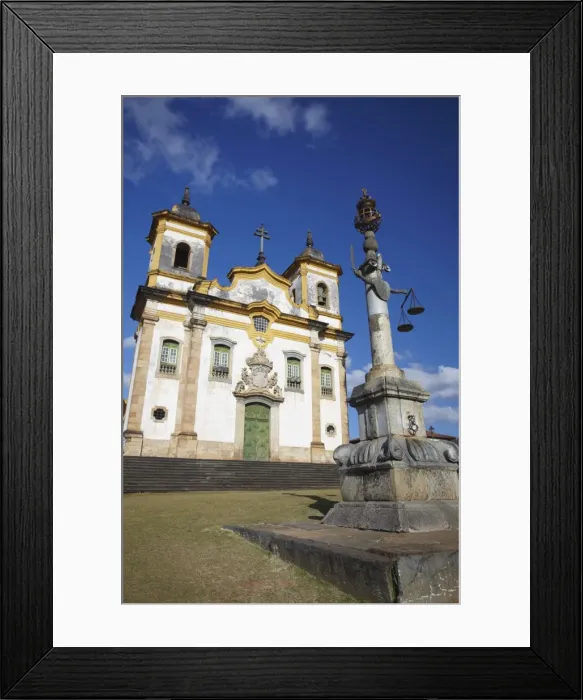 Framed Print : Sao Francisico of Assis Church in Praca Minas Gerais, Mariana, Minas Gerais, Brazil, South America Framed Print : Sao Francisico of Assis Church in Praca Minas Gerais, Mariana, Minas Gerais, Brazil, South America