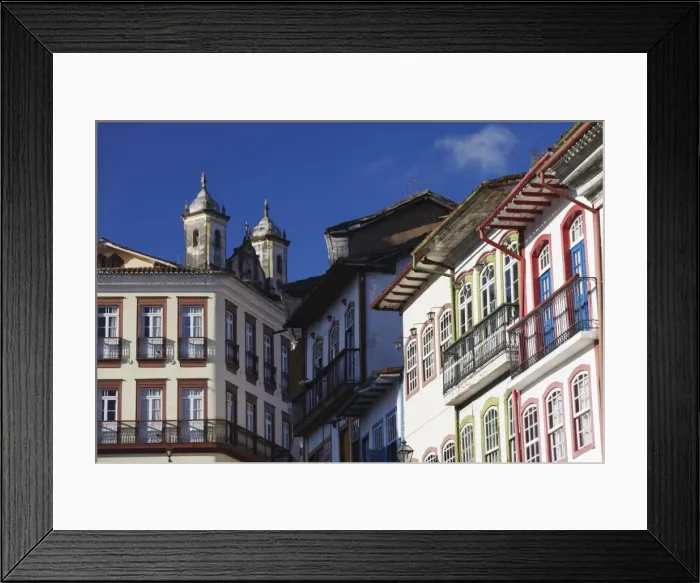 Framed Print : Colonial architecture in Largo do Rosario (Rosario Square), Ouro Preto, UNESCO World Heritage Site, Minas Gerais, Brazil, South America Framed Print : Colonial architecture in Largo do Rosario (Rosario Square), Ouro Preto, UNESCO World Heritage Site, Minas Gerais, Brazil, South America