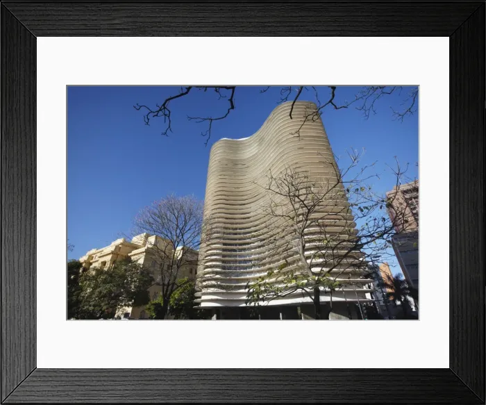 Framed Print : Niemeyer Building, Belo Horizonte, Minas Gerais, Brazil, South America Framed Print : Niemeyer Building, Belo Horizonte, Minas Gerais, Brazil, South America