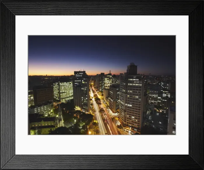 Framed Print : City skyline at dusk, Belo Horizonte, Minas Gerais, Brazil, South America Framed Print : City skyline at dusk, Belo Horizonte, Minas Gerais, Brazil, South America