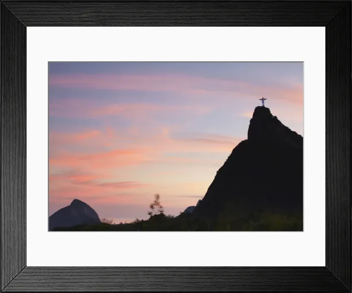 Framed Print : Christ the Redeemer statue (Cristo Redentor) at sunset, Corvocado, Rio de Janeiro, Brazil, South America Framed Print : Christ the Redeemer statue (Cristo Redentor) at sunset, Corvocado, Rio de Janeiro, Brazil, South America