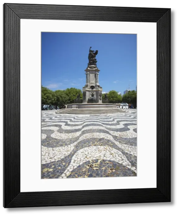 Framed Print : Monument in Praca Sao Sebastiao (St. Sebastian Square), Manaus, Amazonas, Brazil, South America