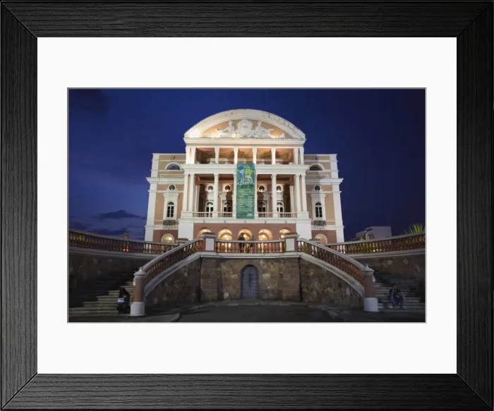 Framed Print : Teatro Amazonas (Opera House) at dusk, Manaus, Amazonas, Brazil, South America Framed Print : Teatro Amazonas (Opera House) at dusk, Manaus, Amazonas, Brazil, South America