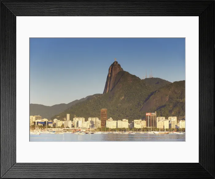 Framed Print : Christ the Redeemer statue atop Corvocado and Botafogo Bay, Rio de Janeiro, Brazil, South America Framed Print : Christ the Redeemer statue atop Corvocado and Botafogo Bay, Rio de Janeiro, Brazil, South America