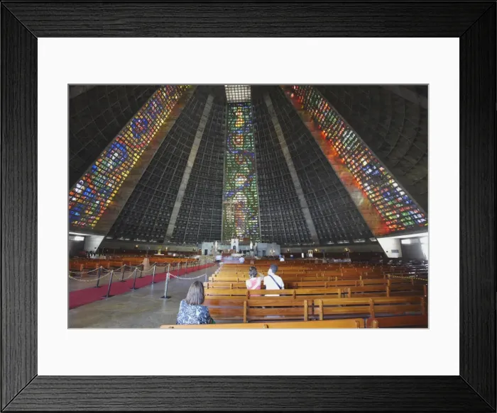 Framed Print : Interior of Metropolitan Cathedral of St. Sebastian, Centro, Rio de Janeiro, Brazil, South America Framed Print : Interior of Metropolitan Cathedral of St. Sebastian, Centro, Rio de Janeiro, Brazil, South America