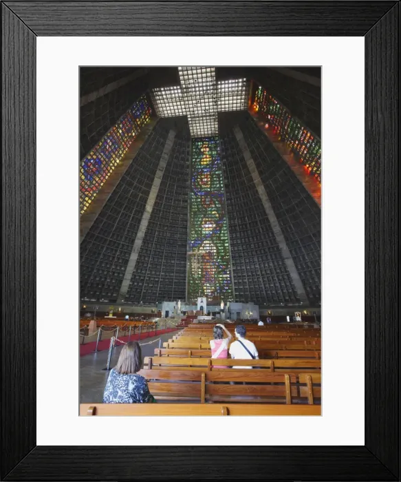 Framed Print : Interior of Metropolitan Cathedral of St. Sebastian, Centro, Rio de Janeiro, Brazil, South America Framed Print : Interior of Metropolitan Cathedral of St. Sebastian, Centro, Rio de Janeiro, Brazil, South America