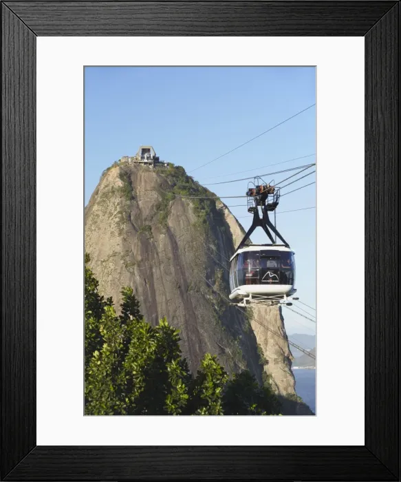Framed Print : Cable car at Sugar Loaf Mountain (Pao de Acucar), Urca, Rio de Janeiro, Brazil, South America Framed Print : Cable car at Sugar Loaf Mountain (Pao de Acucar), Urca, Rio de Janeiro, Brazil, South America