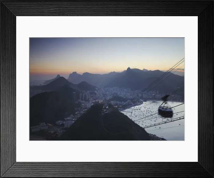 Framed Print : View of Rio from Sugar Loaf Mountain, Rio de Janeiro, Brazil, South America Framed Print : View of Rio from Sugar Loaf Mountain, Rio de Janeiro, Brazil, South America