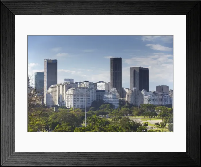 Framed Print : View of downtown skyscrapers, Centro, Rio de Janeiro, Brazil, South America Framed Print : View of downtown skyscrapers, Centro, Rio de Janeiro, Brazil, South America
