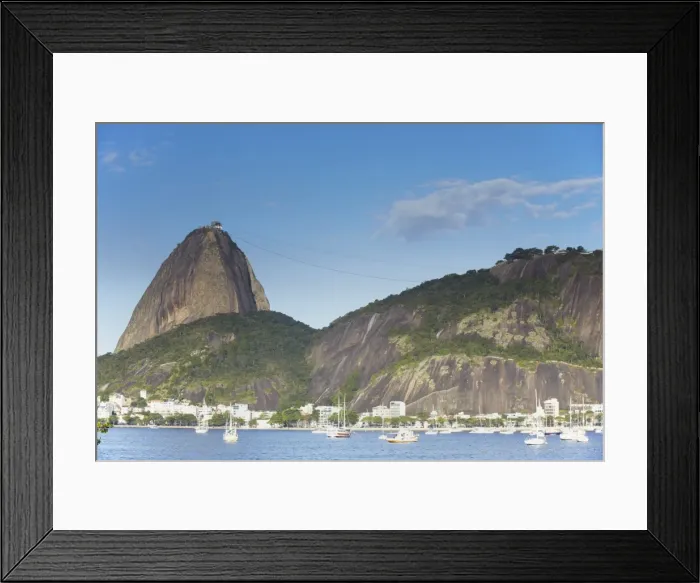 Framed Print : Botafogo Bay and Sugar Loaf Mountain (Pao de Acucar), Rio de Janeiro, Brazil, South America Framed Print : Botafogo Bay and Sugar Loaf Mountain (Pao de Acucar), Rio de Janeiro, Brazil, South America