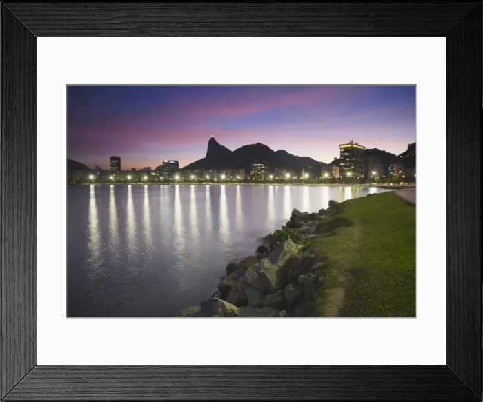 Framed Print : Botafogo Bay and Christ the Redeemer statue (Cristo Redentor), Rio de Janeiro, Brazil, South America Framed Print : Botafogo Bay and Christ the Redeemer statue (Cristo Redentor), Rio de Janeiro, Brazil, South America