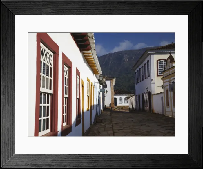 Framed Print : Colonial buildings, Tiradentes, Minas Gerais, Brazil, South America Framed Print : Colonial buildings, Tiradentes, Minas Gerais, Brazil, South America