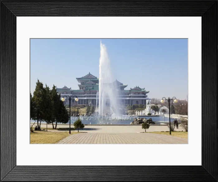 Framed Print : Mansudae Arts Theatre and fountains, Pyongyang, Democratic Peoples Republic of Korea (DPRK), North Korea, Asia Framed Print : Mansudae Arts Theatre and fountains, Pyongyang, Democratic Peoples Republic of Korea (DPRK), North Korea, Asia