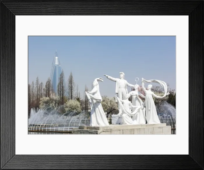 Framed Print : Pyongyang fountains in front of the Pyongyang Indoor Stadium, Pyongyang, Democratic Peoples Republic of Korea (DPRK), North Korea, Asia Framed Print : Pyongyang fountains in front of the Pyongyang Indoor Stadium, Pyongyang, Democratic Peoples Republic of Korea (DPRK), North Korea, Asia