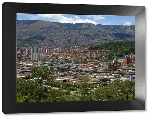 View over the city of Medellin, Colombia, South America