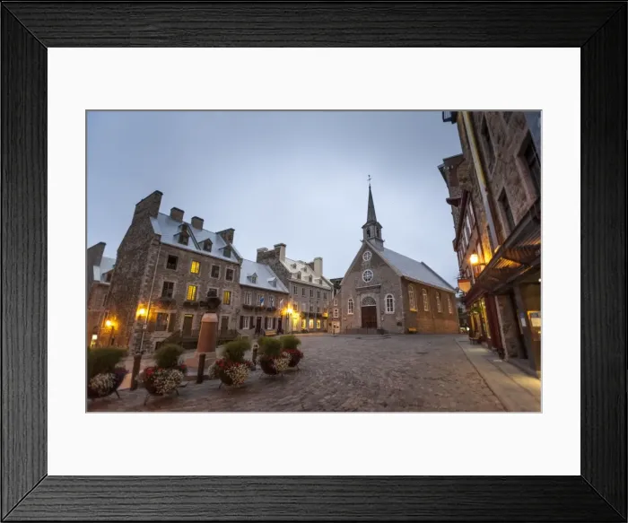 Framed Print : Place Royale, Quebec City, Province of Quebec, Canada, North America