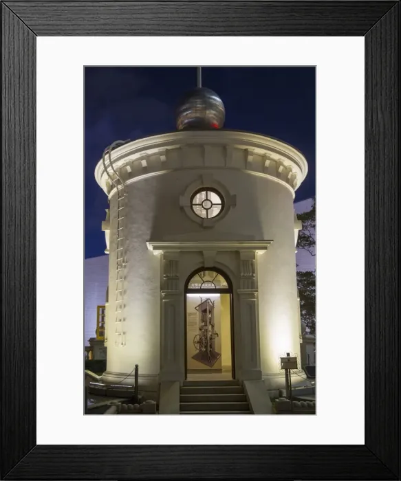 Framed Print : Time ball tower, formerly used to enable mariners to set their chronometers, Hong Kong, China, Asia