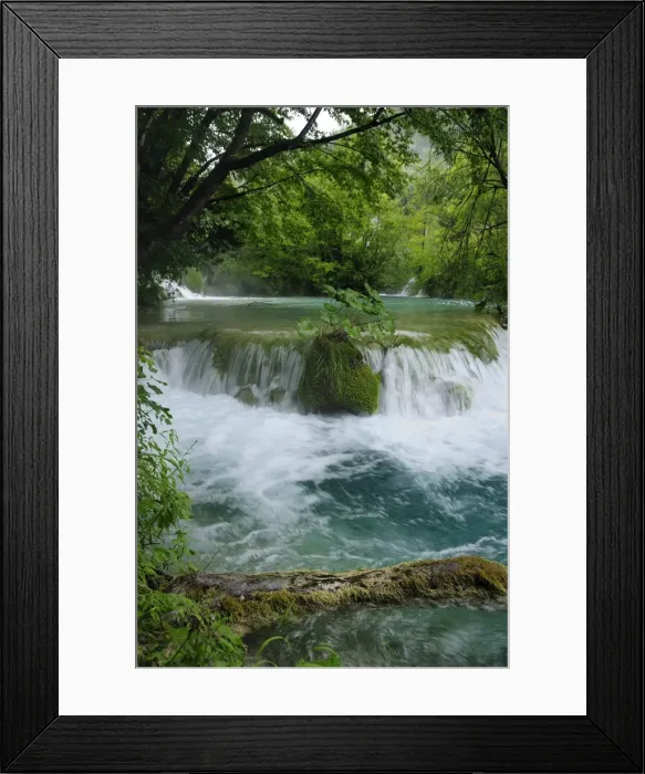 Framed Print : Milke Trnine waterfall overhung by trees at Plitvice Lakes National Park, UNESCO World Heritage Site, Croatia, Europe Framed Print : Milke Trnine waterfall overhung by trees at Plitvice Lakes National Park, UNESCO World Heritage Site, Croatia, Europe