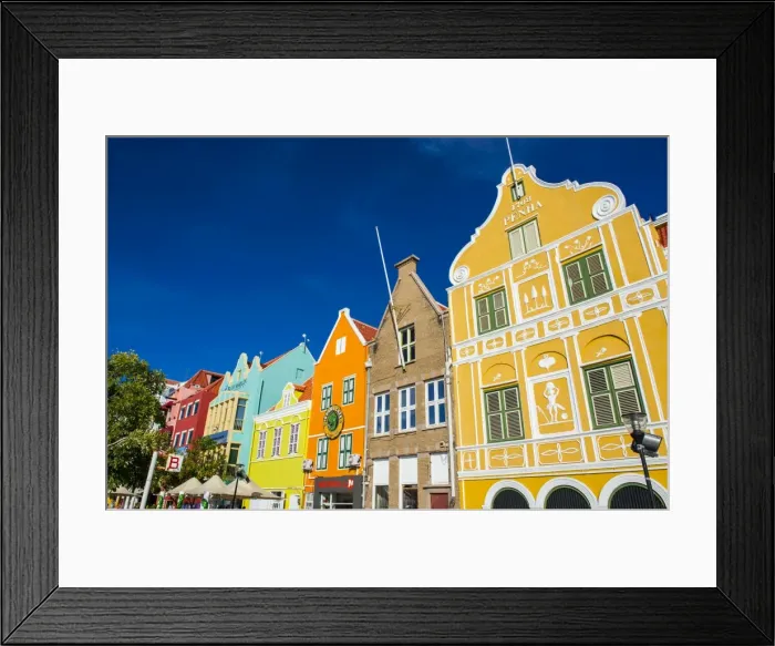 Framed Print : The colourful Dutch houses at the Sint Annabaai in Willemstad, UNESCO World Heritage Site, Curacao, ABC Islands, Netherlands Antilles, Caribbean, Central America Framed Print : The colourful Dutch houses at the Sint Annabaai in Willemstad, UNESCO World Heritage Site, Curacao, ABC Islands, Netherlands Antilles, Caribbean, Central America