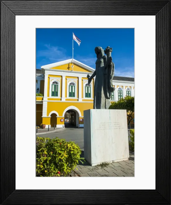 Framed Print : Fort Amsterdam in Willemstad, UNESCO World Heritage Site, Curacao, ABC Islands, Netherlands Antilles, Caribbean, Central America Framed Print : Fort Amsterdam in Willemstad, UNESCO World Heritage Site, Curacao, ABC Islands, Netherlands Antilles, Caribbean, Central America
