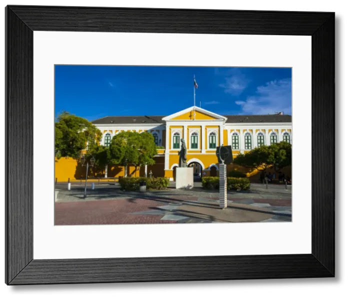Framed Print : Fort Amsterdam in Willemstad, UNESCO World Heritage Site, Curacao, ABC Islands, Netherlands Antilles, Caribbean, Central America Framed Print : Fort Amsterdam in Willemstad, UNESCO World Heritage Site, Curacao, ABC Islands, Netherlands Antilles, Caribbean, Central America
