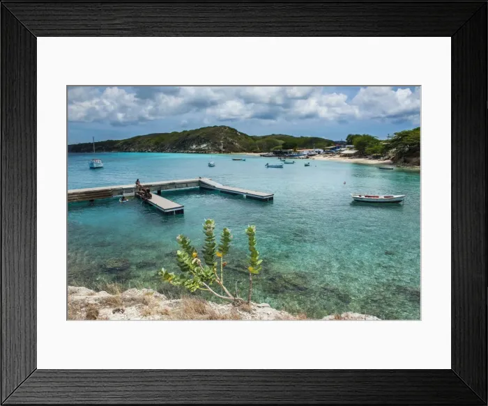 Framed Print : Bay of Kleine St. Michel in Curacao, ABC Islands, Netherlands Antilles, Caribbean, Central America Framed Print : Bay of Kleine St. Michel in Curacao, ABC Islands, Netherlands Antilles, Caribbean, Central America