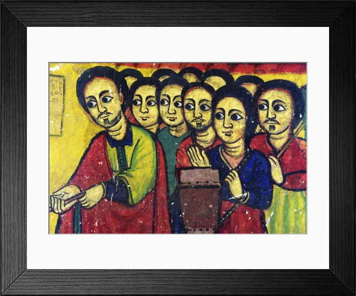 Framed Print : Murals in the the 16th century Christian Monastery and church of Azuwa Maryam, Zege Peninsula, Lake Tana, Ethiopia, Africa Framed Print : Murals in the the 16th century Christian Monastery and church of Azuwa Maryam, Zege Peninsula, Lake Tana, Ethiopia, Africa